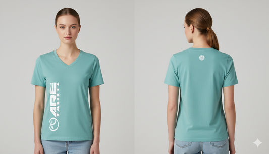 ARE Tahiti Women's Teal Cotton Shirt