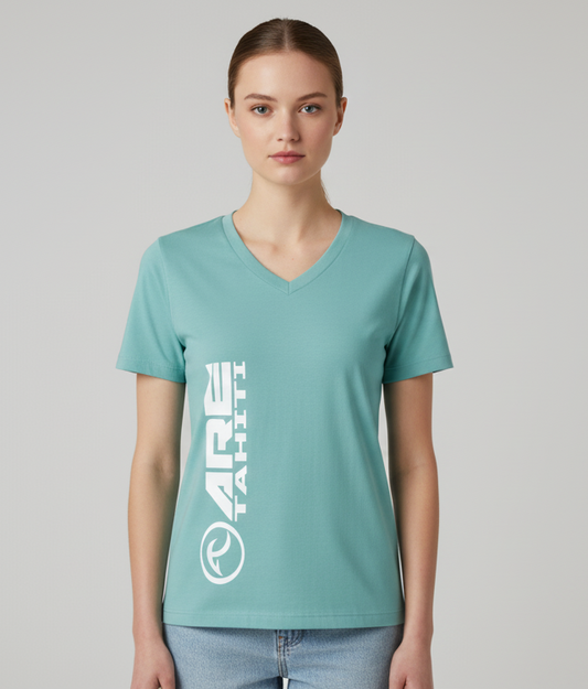 ARE Tahiti Women's Teal Cotton Shirt
