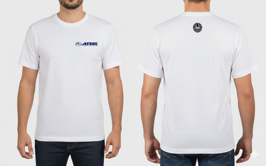 ARE Tahiti Men's White Cotton Shirt - Black Logo