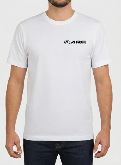 ARE Tahiti Men's White Cotton Shirt - Black Logo