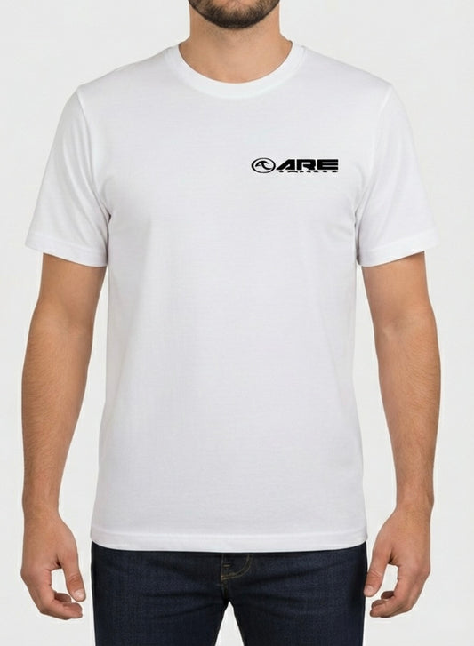 ARE Tahiti Men's White Cotton Shirt - Black Logo