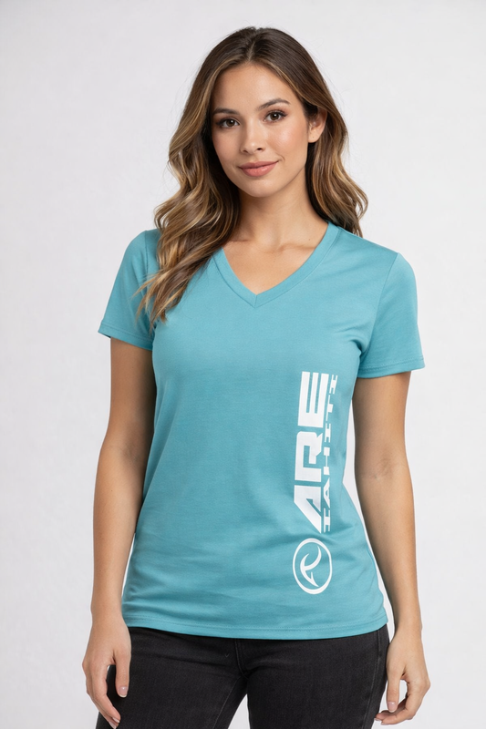 ARE Tahiti Women's Teal Cotton Shirt