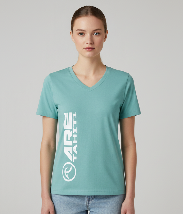 ARE Tahiti Women's Teal Cotton Shirt
