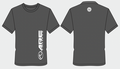 ARE Tahiti Men's Gray Cotton Shirt - White Logo